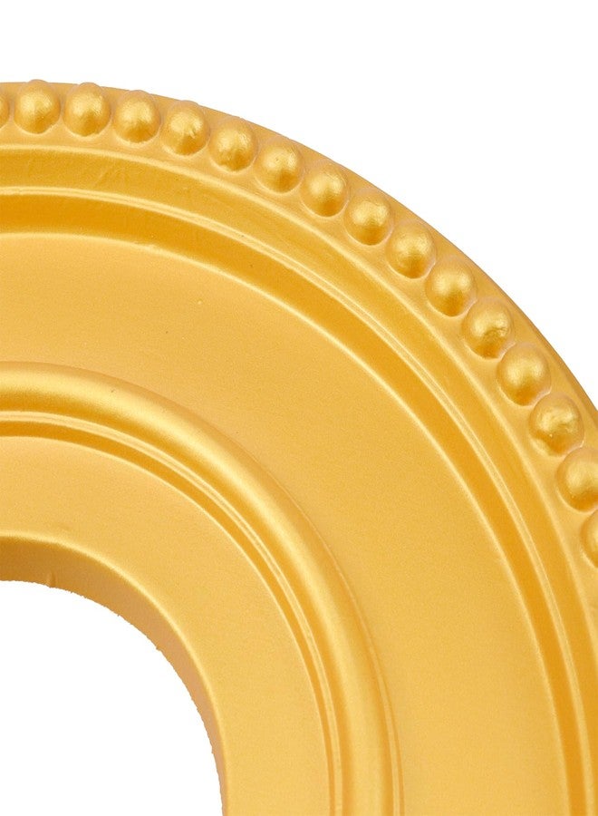 Chinflly 2 Pieces PU Ceiling Medallion,Ceiling Cover Plate Round Home Lighting Ceiling Medallion Decorative Ring for Light Fixtures Ceiling Fans Chandeliers,Gold - Image 5